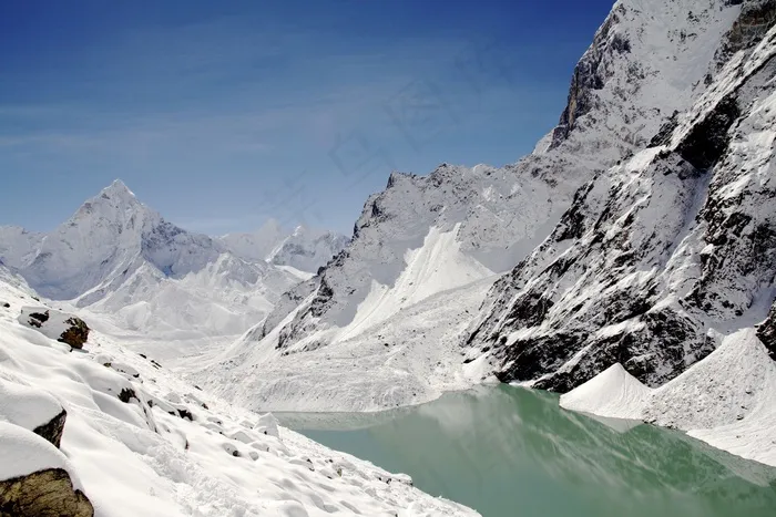 山，雪，冬季，自然，景观，天空，冷