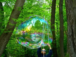 肥皂泡，飞行，失重，微光，漂浮，通风