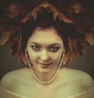 秋,叶子,橙色,红色,脸,头,皮肤,女性 秋,叶子,橙色,红色,脸,头,皮肤,女性