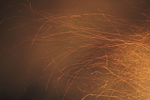 火花，火，光，热，红色，黄色，橙色