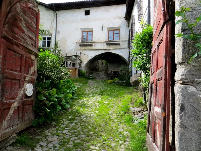 离开，失效，老，倒塌，建筑，老房子