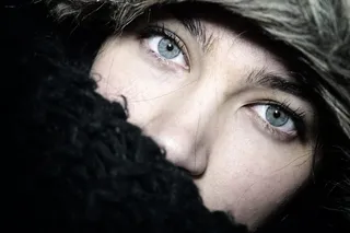 肖像，眼睛，女子，年轻女孩