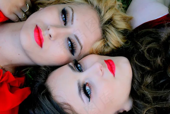 女孩，肖像，绿眼睛，美女