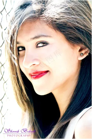 肖像，人，逆光，自然，树木，户外