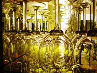 酒杯，展示柜，水晶，透明