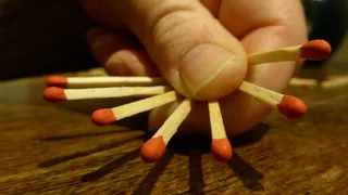 火柴，木棍，火柴头，红色，火柴