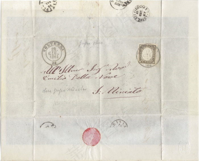 6月，地图，复古，信，邮票，1861年