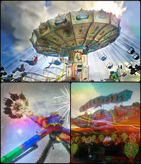 博览会，年市场，民间节日，骑行，娱乐，旋转木马