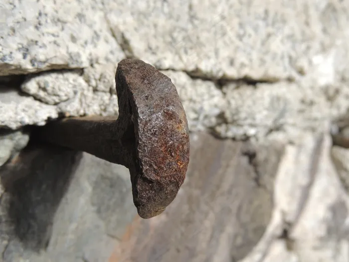 固定，金属，铁，劈，墙