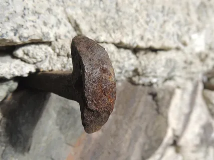 固定，金属，铁，劈，墙