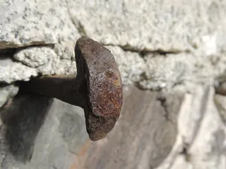 固定，金属，铁，劈，墙