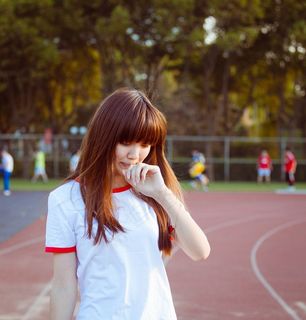 肖像，日落，美女，年轻女性，亚洲