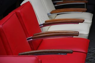 椅子，家具配件，红色，白色，休息，扶手