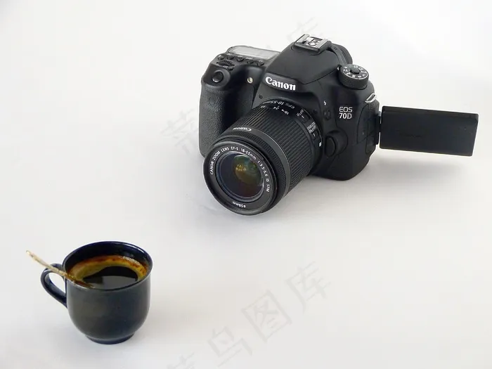 设备，相机，数码，Apn，佳能，70D，黑色，咖啡