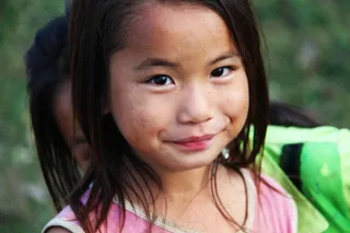 女孩，脸，肖像，女性，年轻，微笑