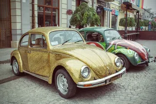 大众甲壳虫，大众皮包，德国车，两门