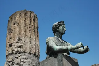 雕像，庞贝城，旅行，意大利