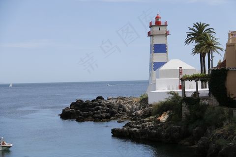 灯塔，卡斯卡伊斯，葡萄牙，3月，蓝色，导航