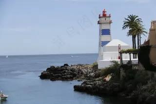 灯塔，卡斯卡伊斯，葡萄牙，3月，蓝色，导航