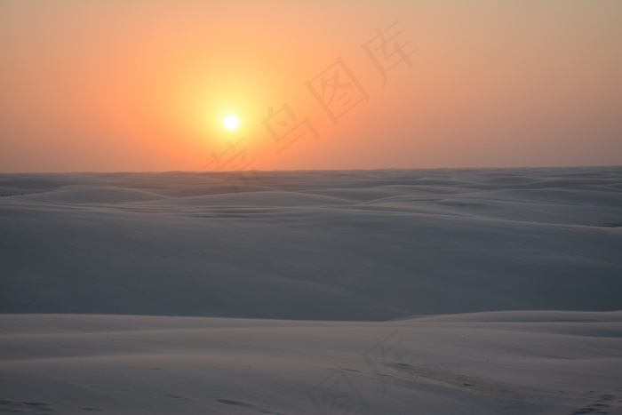 Lencois，沙丘，沙，环礁湖，自然，景观