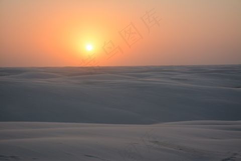 Lencois，沙丘，沙，环礁湖，自然，景观