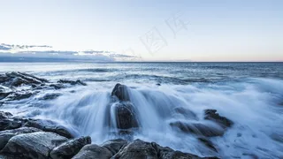 黎明，海滩，吉尔切，内尔哈，马拉加，太阳海岸