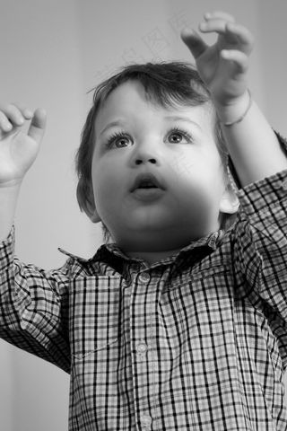 儿童，天真，黑白，爱情，需求，可爱