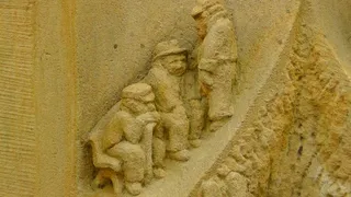 石像，人物，雕塑，岩石雕刻，艺术