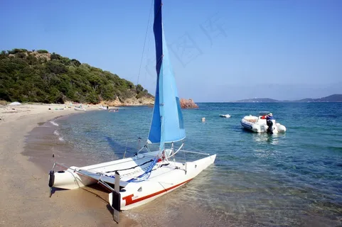 海滩,海,双体船,空气,蓝色,自然 海滩,海,双体船,空气,蓝色,自然