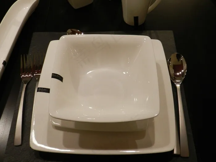 盘子，餐具，餐具，盘子，餐厅，设置