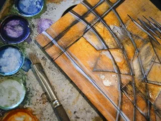 抽象，艺术Informel，设计，拼贴画，艺术，绘画