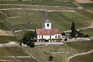 教堂，村庄，建筑，景观，葡萄园，利格兹