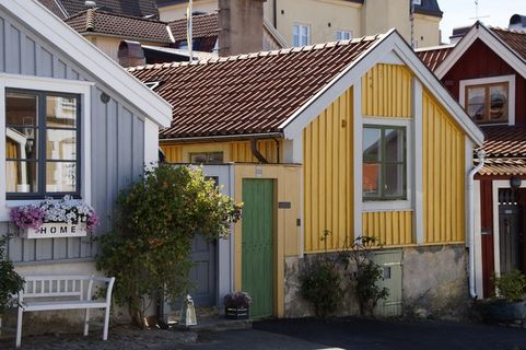 卡尔马，船库，瑞典，博格霍尔姆，多彩，外立面