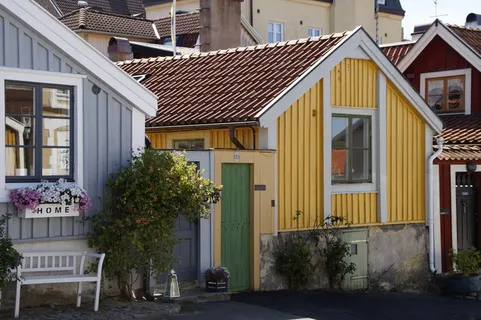 卡尔马，船库，瑞典，博格霍尔姆，多彩，外立面