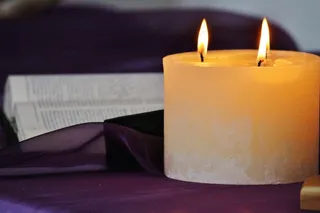 蜡烛，灯芯，舒适，祷告，圣经