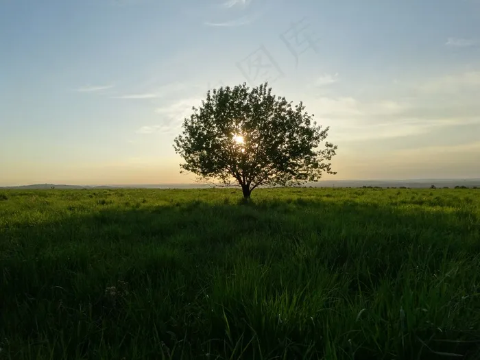 奥尔库斯，波兰，景观，日落