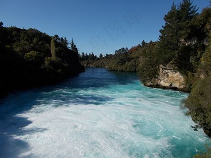 河，瀑布，自然，水