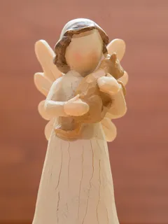 天使，守护天使，翼，动物，猫，信仰，爱情