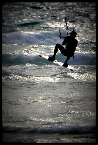 风筝冲浪，泰国，海，活跃