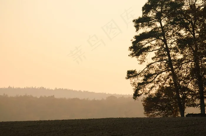秋，巴伐利亚，下弗兰肯行政区，景观，全景图
