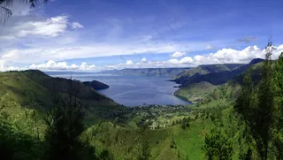 查看，海湾，岛，全景图，海，景观，水