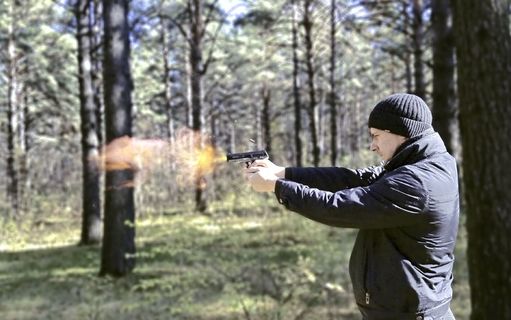 男子，射击，射击，杀手，袖子，子弹头，火