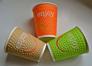 酒杯，纸板，笑脸，笑，喜悦，运气