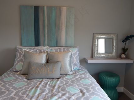 床，卧室，枕头，棉被，房间，床上用品，家