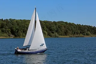 休闲，爱好，帆，帆船，靴子，水