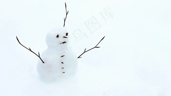 雪人，雪，冬天，雪人，白，冷，寒冬
