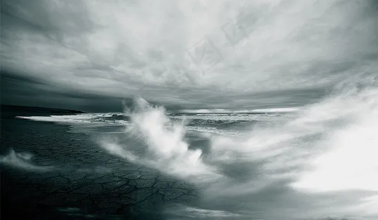 海滩,干,地壳,狂野,波浪,水,喷雾 海滩,干,地壳,狂野,波浪,水,喷雾