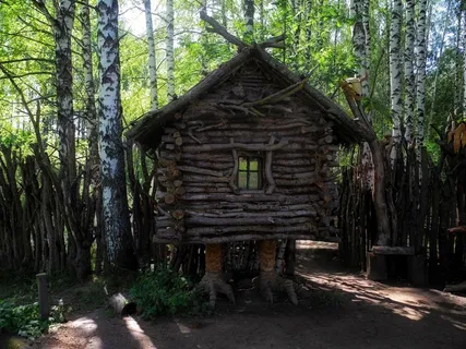 科斯特罗马，故事，小屋，树，博物馆，露天博物馆