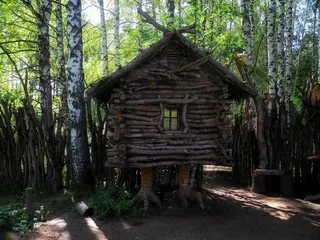 科斯特罗马，故事，小屋，树，博物馆，露天博物馆