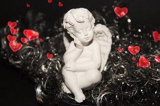 爱天使，爱情，天使，感情，心，象征主义